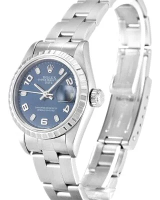 Oyster Perpetual Lady Blue Dial 79240 Perspective View