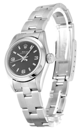 Oyster Perpetual Lady Black Dial 67180 Perspective View