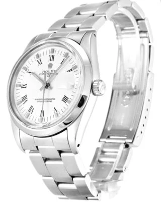 Oyster Perpetual Date White Dial 15000 Perspective View