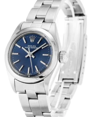 Oyster Perpetual Lady Blue Dial 6718 Perspective View