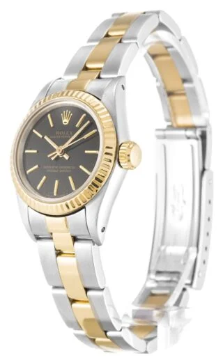 Oyster Perpetual Lady Black Dial 67193 Perspective View