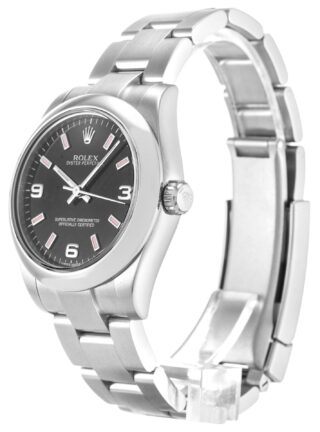 Oyster Perpetual Lady Black Dial 177200 Perspective View