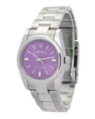 Oyster Perpetual Lady Purple Dial 177200 Perspective View