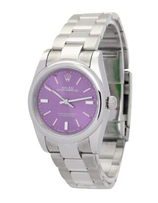 Oyster Perpetual Lady Purple Dial 177200 Perspective View