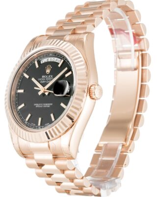 Day-Date II Black Dial 218235-2 Perspective View