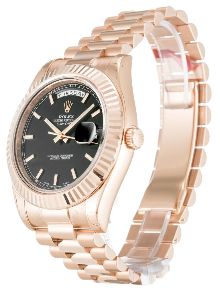 Day-Date II Black Dial 218235-2 Perspective View