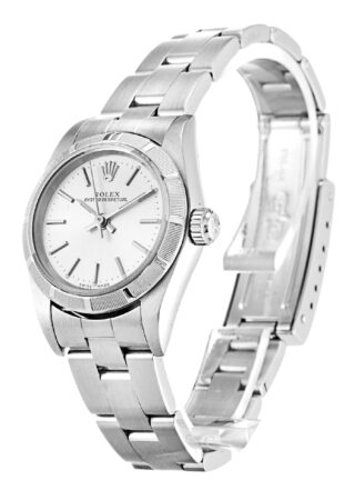 Oyster Perpetual Lady Silver Dial 67230 Perspective View