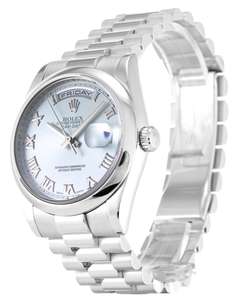 Day-Date Blue Dial 118206 Perspective View