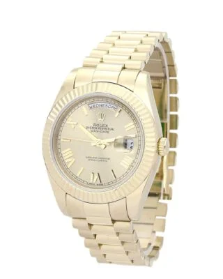 Day-Date II Gold Dial 218238 Perspective View
