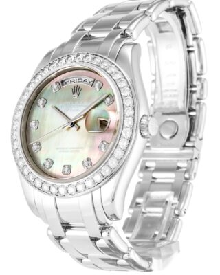 Day-Date Mother of Pearl - Black Dial 18946 Perspective View