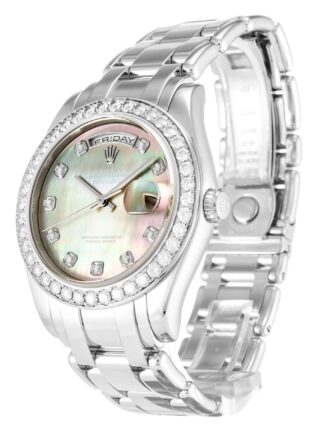 Day-Date Mother of Pearl - Black Dial 18946 Perspective View