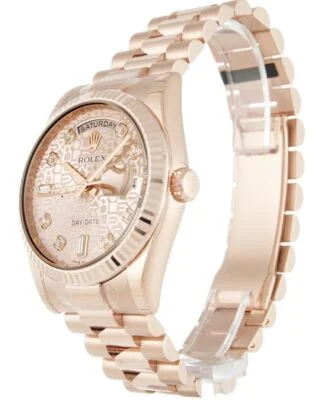 Day-Date Rose Dial 118235 F Perspective View