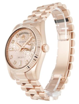 Day-Date Rose Dial 118235 F Perspective View