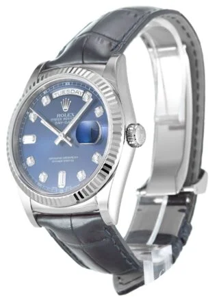 Day-Date Blue Dial 118139 Perspective View