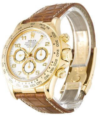 Daytona White Dial 16518-2 Angle Detail