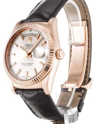 Day-Date Silver Dial 118135 Perspective View