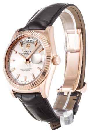 Day-Date Silver Dial 118135 Perspective View