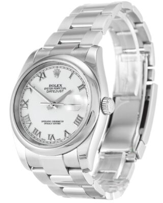 Datejust White Dial 116200-2 Angle Detail