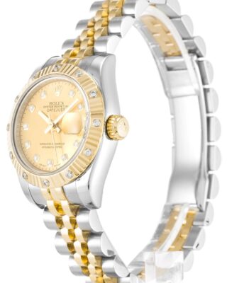 Lady-Datejust Champagne Dial 179313-2 Perspective View