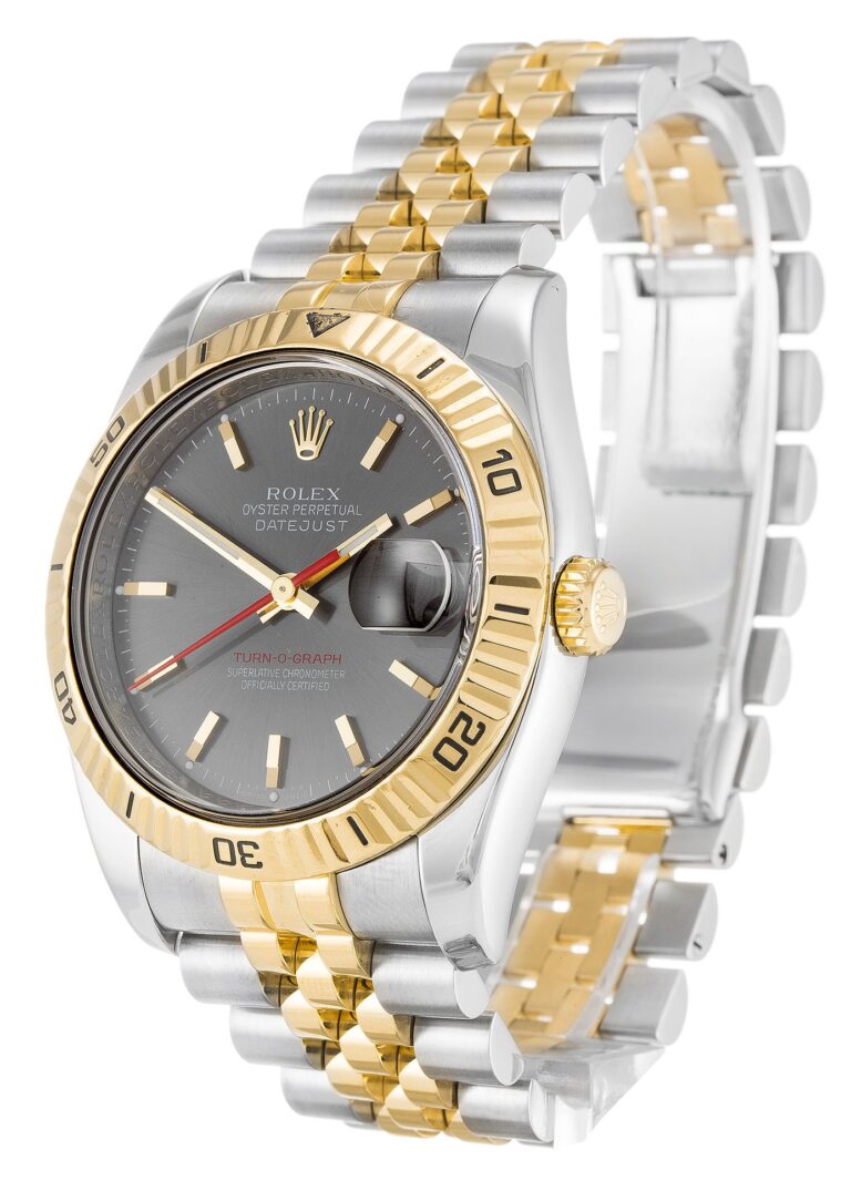 Datejust Turn-O-Graph Grey Dial 116263 Perspective View