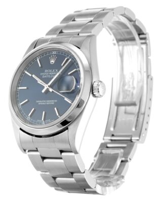Datejust Blue Dial 16200 Perspective View