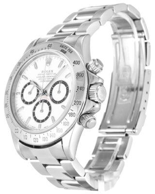 Daytona White Dial 16520 Angle Detail
