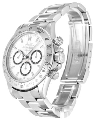 Daytona White Dial 16520 Angle Detail