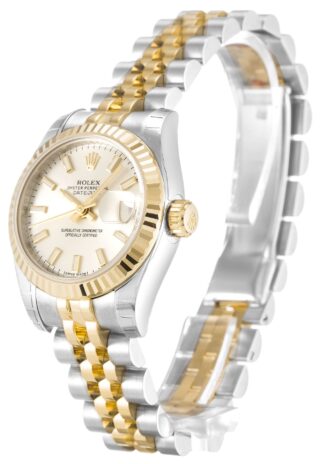 Lady-Datejust Silver Dial 179173-2 Angle Detail