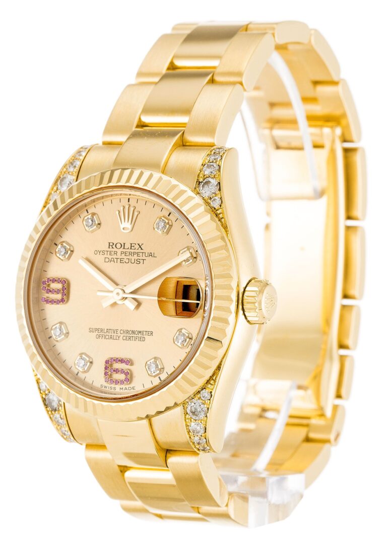Datejust Mid-Size Champagne Dial 178238 Perspective View