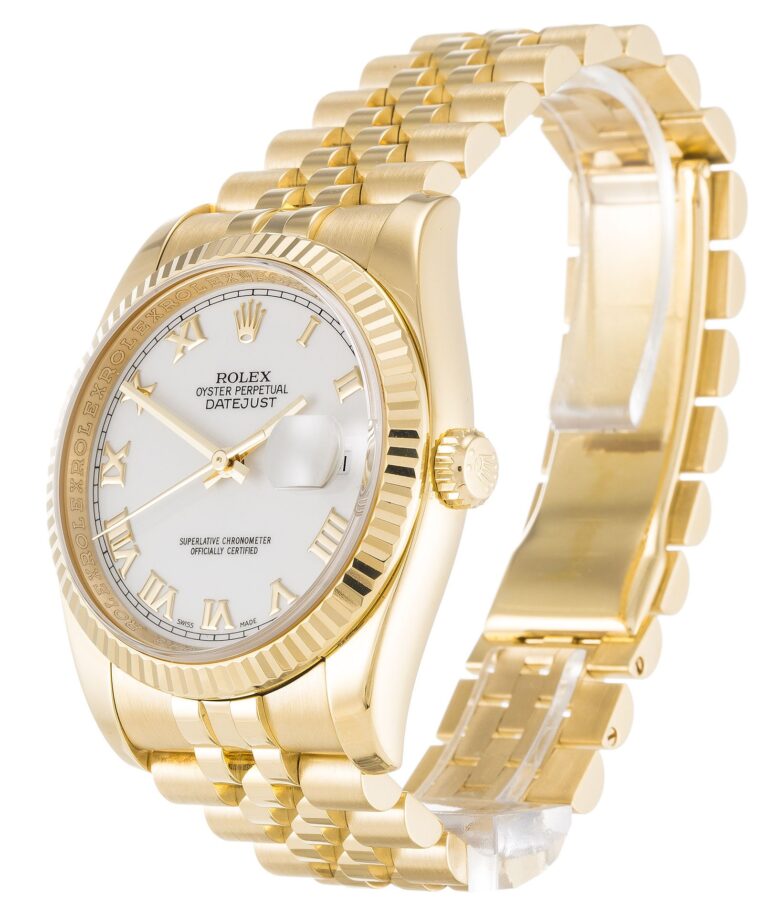 Datejust White Dial 116238 Perspective View