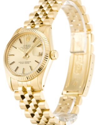 Datejust Mid-Size Champagne Dial 6827 Perspective View