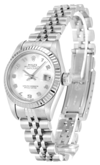 Lady-Datejust Mother of Pearl - White Dial 79174 Perspective View