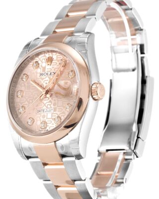 Datejust Rose Dial 116201 Perspective View