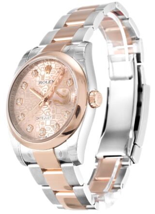 Datejust Rose Dial 116201 Perspective View