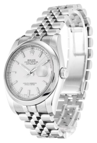 Datejust White Dial 116200 Perspective View