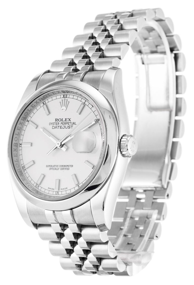 Datejust White Dial 116200 Perspective View