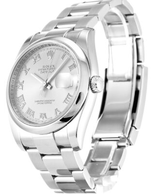 Datejust Silver Dial 116200 Perspective View