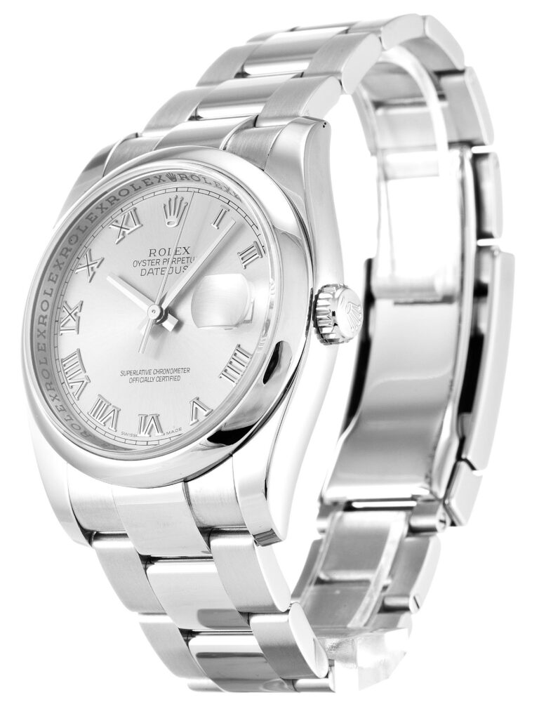 Datejust Silver Dial 116200 Perspective View