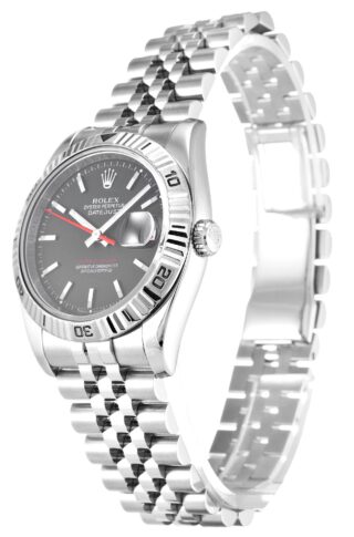 Datejust Turn-O-Graph Grey Dial 116264 Perspective View