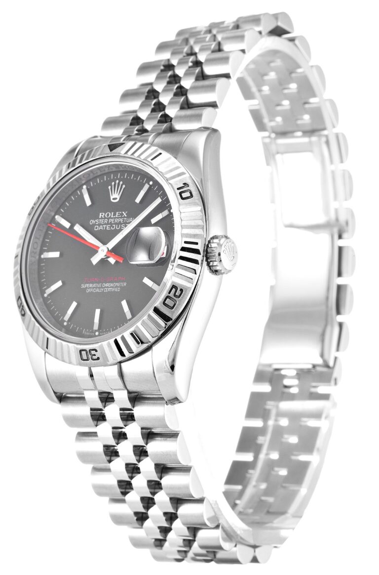 Datejust Turn-O-Graph Grey Dial 116264 Perspective View
