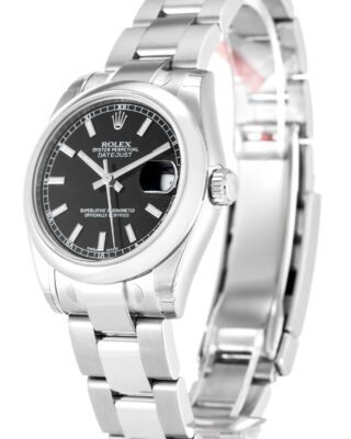 Lady-Datejust Black Dial 178240-2 Perspective View