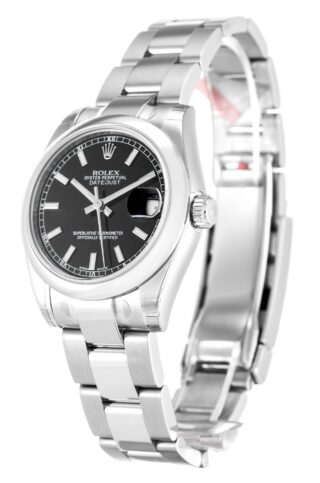Lady-Datejust Black Dial 178240-2 Perspective View
