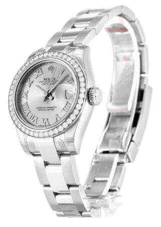 Lady-Datejust Silver Dial 179384 Perspective View