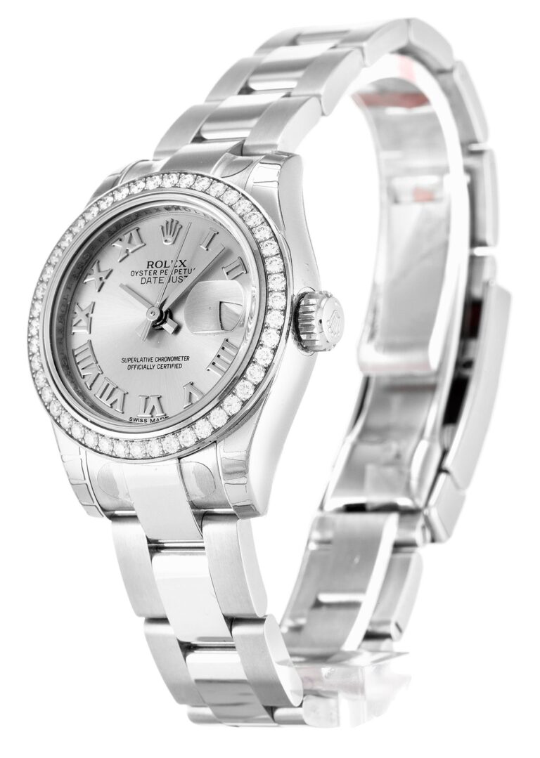 Lady-Datejust Silver Dial 179384 Perspective View