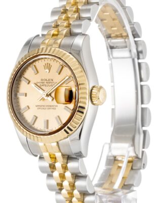 Lady-Datejust Champagne Dial 179173-3 Perspective View