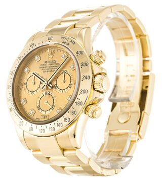 Daytona Champagne Dial 116528 Perspective View