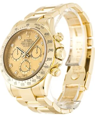 Daytona Champagne Dial 116528 Perspective View