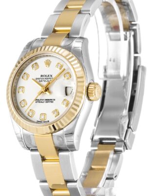 Lady-Datejust White Dial 179173 Angle Detail