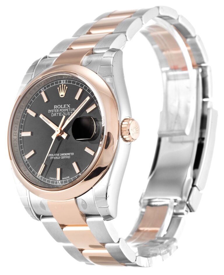 Datejust Black Dial 116201 Perspective View