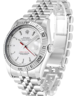 Datejust Turn-O-Graph White Dial 116264-2 Perspective View